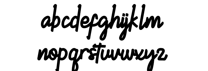 Demilton Font LOWERCASE