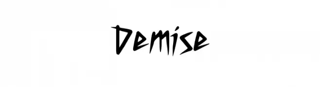 Demise  font caratteri gratis