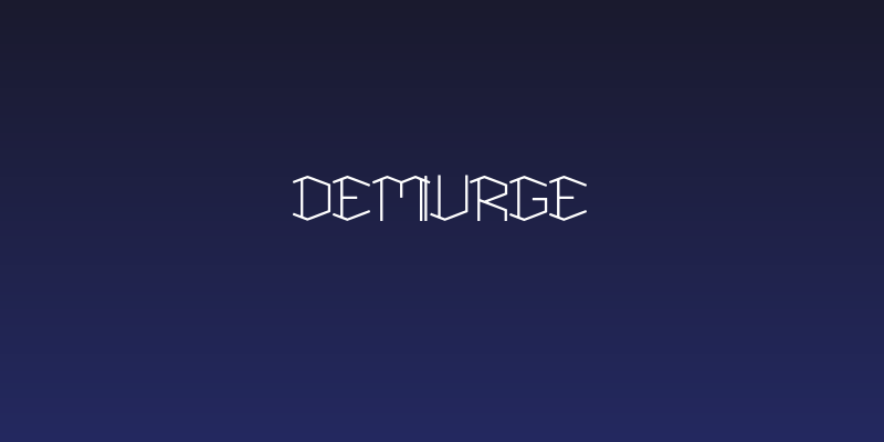 Demiurge Social Header
