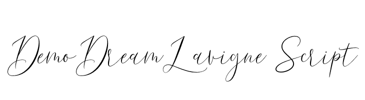 DemoDreamLavigne-Script  नि: शुल्क फ़ॉन्ट्स डाउनलोड