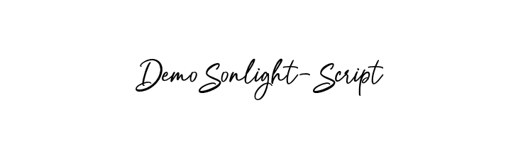DemoSonlight-Script  フリーフォントのダウンロード