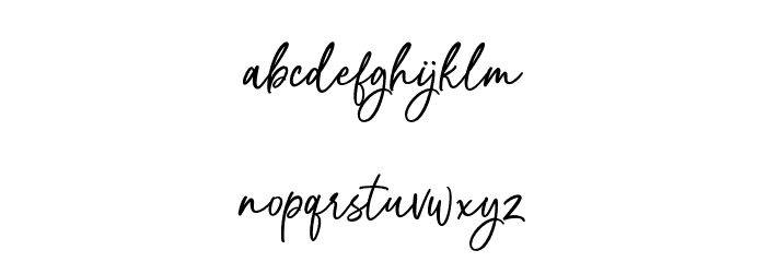 DemoSonlight-Script Font LOWERCASE