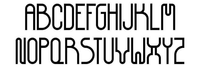Democrazy-Bold Schriftart Groß