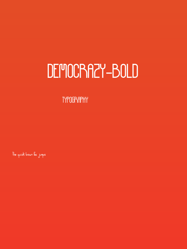 Democrazy-Bold Poster
