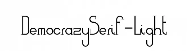 DemocrazySerif-Light  Fuentes Gratis Descargar
