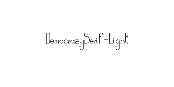DemocrazySerif-Light Logo