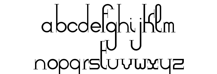 DemocrazySerif-Light Font LOWERCASE