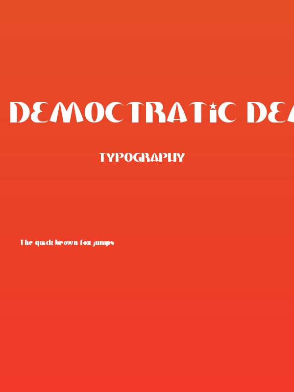 Democtratic Demo Poster