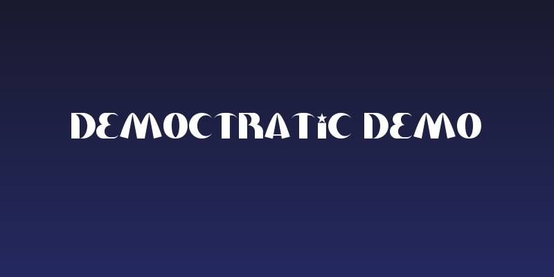 Democtratic Demo Social Header