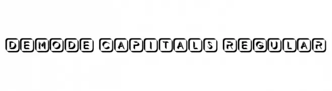Demode Capitals Regular  Descarca Fonturi Gratis