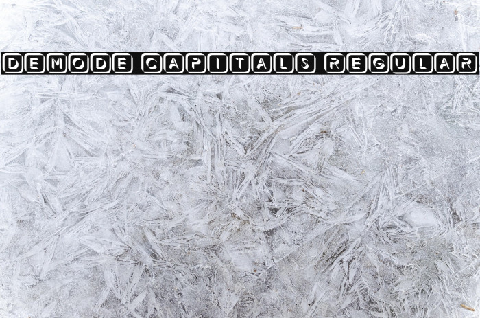 Demode Capitals Regular Example 3