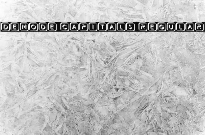 Demode Capitals Regular Example 3