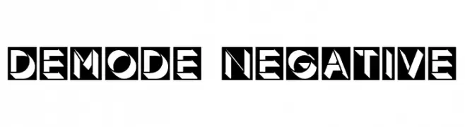 Demode Negative  नि: शुल्क फ़ॉन्ट्स डाउनलोड