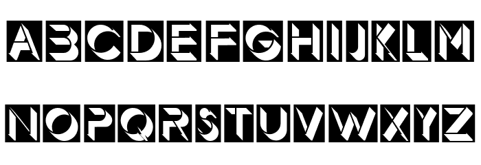 Demode Negative Font LOWERCASE