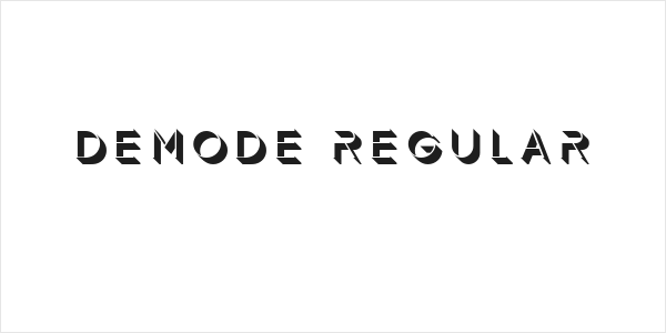 Demode Regular Logo