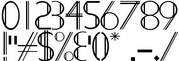 Demodee Font OTHER CHARS