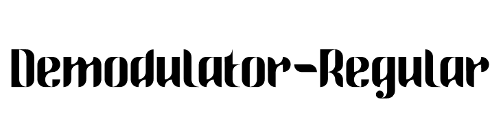 Demodulator-Regular  नि: शुल्क फ़ॉन्ट्स डाउनलोड