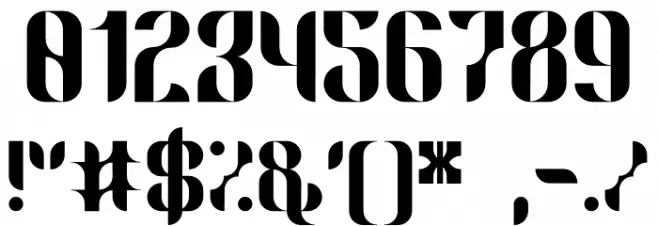 Demodulator-Regular Font OTHER CHARS
