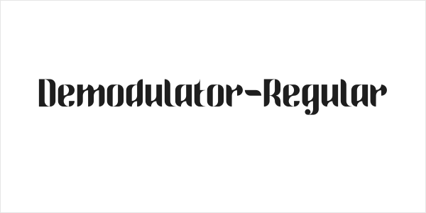 Demodulator-Regular Logo