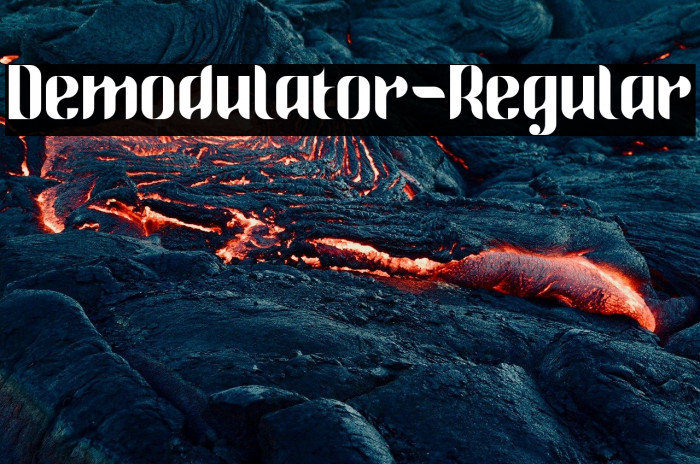 Demodulator-Regular Example 1