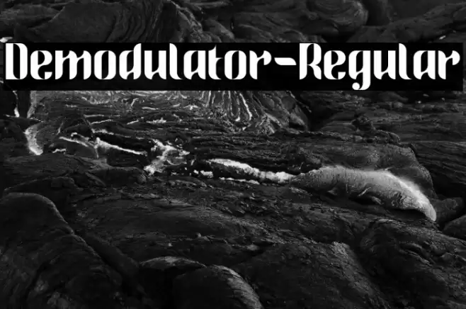 Demodulator-Regular Font examples