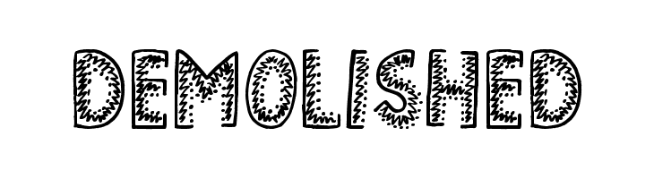 Demolished Font