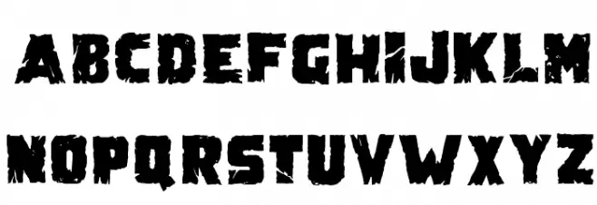 Demolition Crack Black フォント 大文字