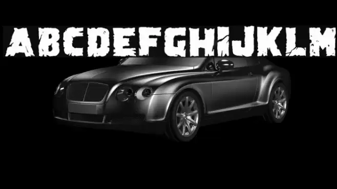 Demolition Crack Black Font examples