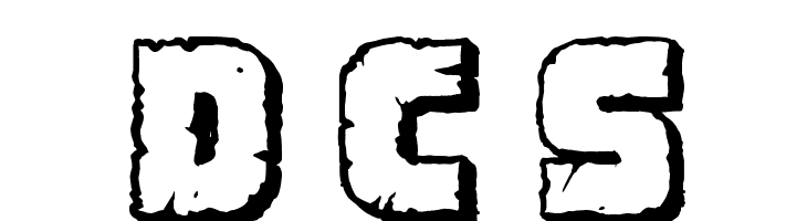 Demolition Crack Shadow Font
