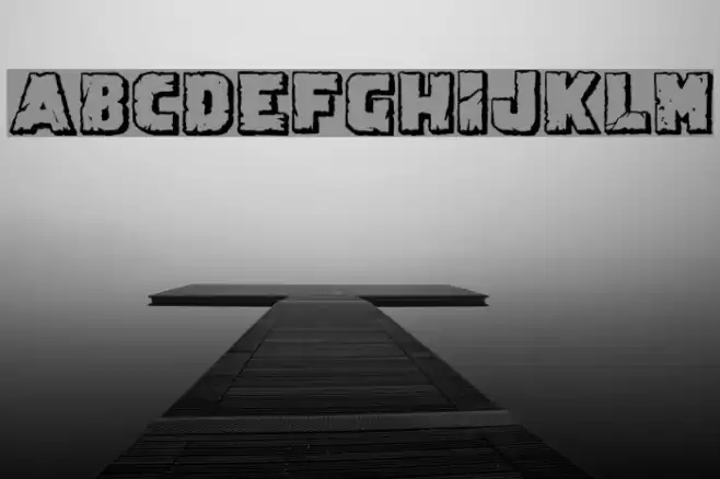 Demolition Crack Shadow Font examples