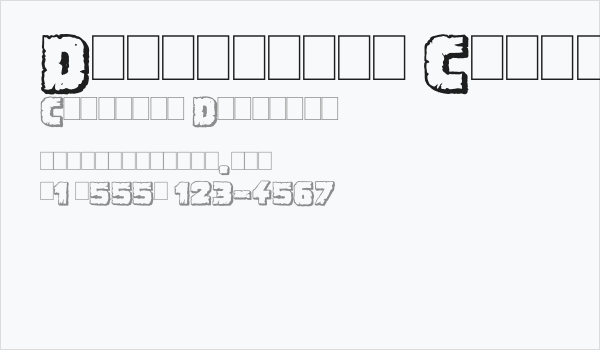 Demolition Crack Shadow Business Card