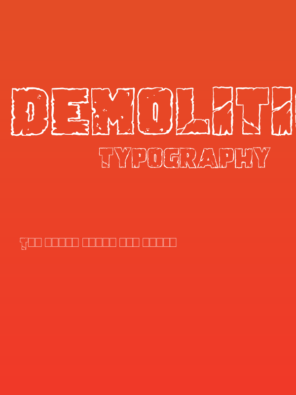 Demolition Crack Poster