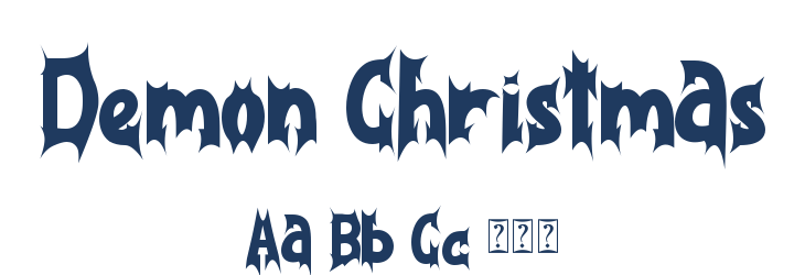 Demon Christmas Font Preview