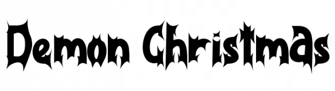 Demon Christmas Frei Schriftart Herunterladen