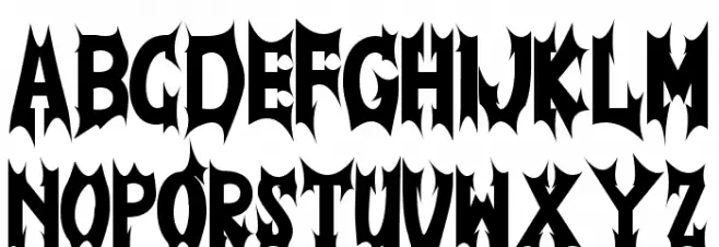 Demon Christmas Font OTHER CHARS