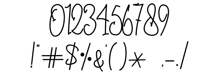 Demon Hunther - Personal Use Font OTHER CHARS