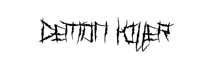Demon Killer  font caratteri gratis