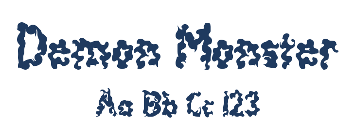 Demon Monster Font Preview
