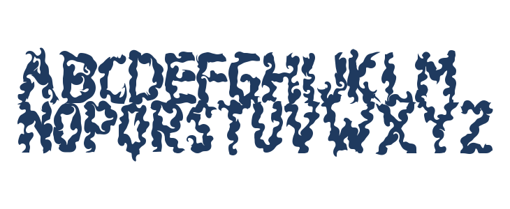 Demon Monster Uppercase