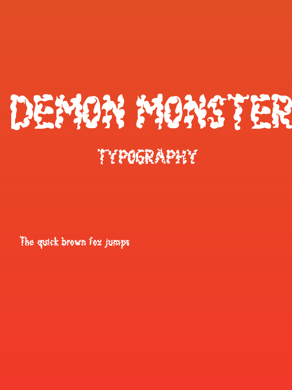 Demon Monster Poster