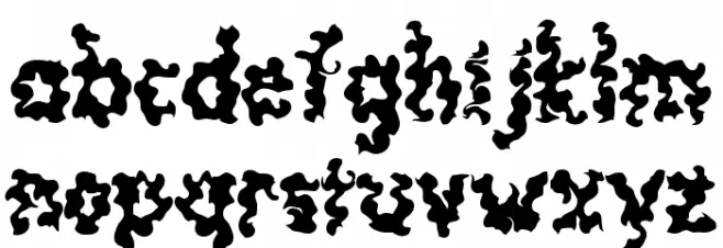 Demon Monster Caratteri MINUSCOLO