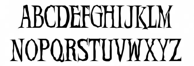 Demon  Night Font LOWERCASE