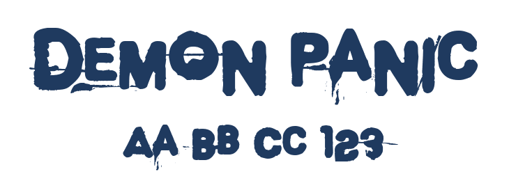 Demon Panic Font Preview