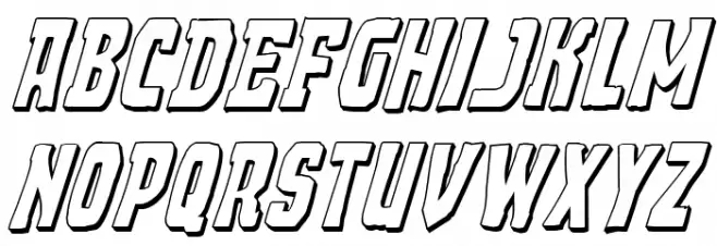 Demon Priest 3D Italic Fonte MAIÚSCULAS