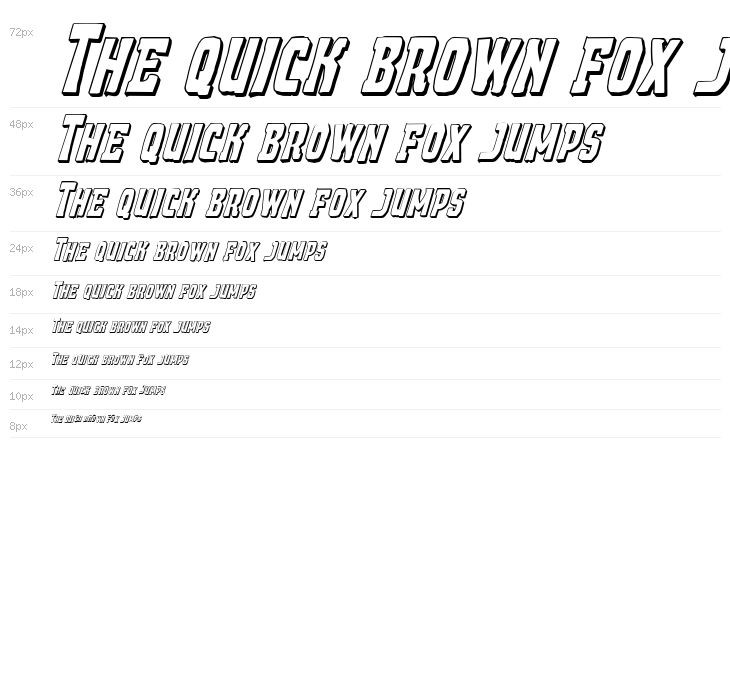 Demon Priest 3D Italic Waterfall