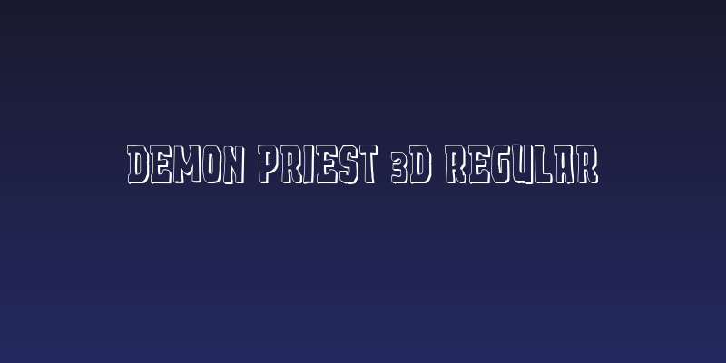 Demon Priest 3D Regular Social Header