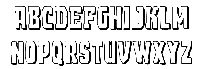 Demon Priest 3D Regular Font LOWERCASE