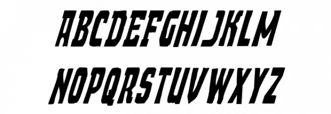 Demon Priest Condensed Italic 字体 小写