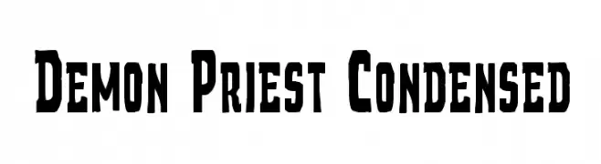 Demon Priest Condensed  フリーフォントのダウンロード