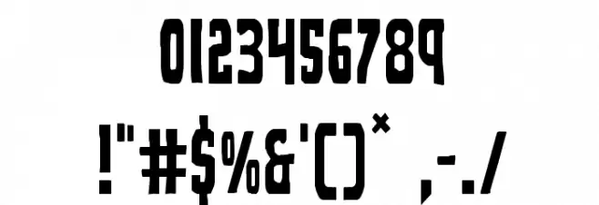 Demon Priest Condensed Font OTHER CHARS